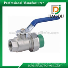 Bottom price best selling brass ball valve with ppr pipe connect